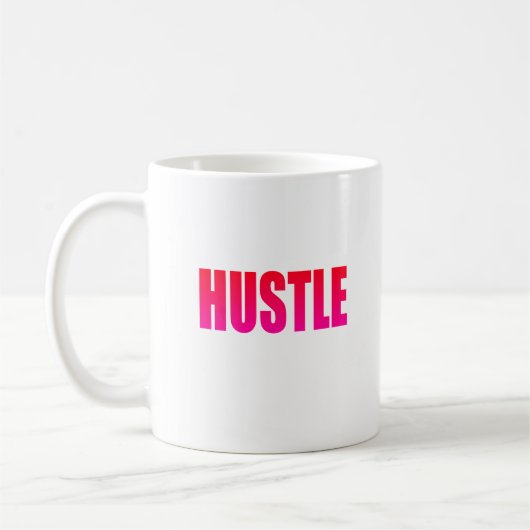 HUSTLE - Roze Koffiemok (Links)