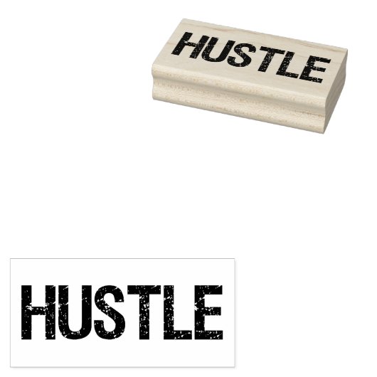 Hustle Rubberstempel (Gestempeld)