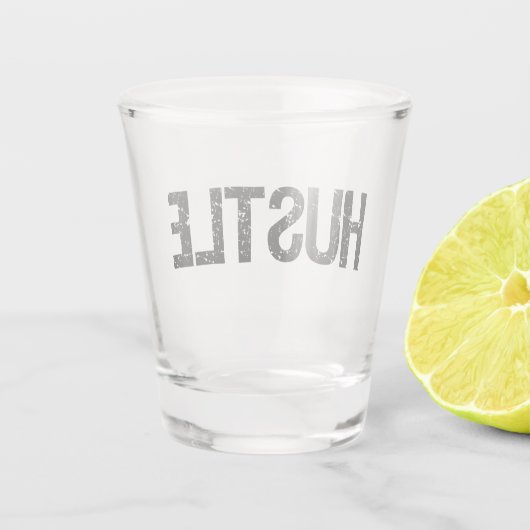 Hustle Shot Glas (Achterkant)