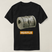 Hustle T-Shirt bank-roll money 100 dollarbiljet (Design voorkant)