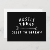 Hustle Today Motivatie Briefkaart (Voorkant / Achterkant)