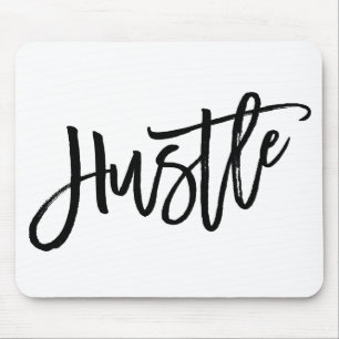 Hustle Trendy Lettering Muismat