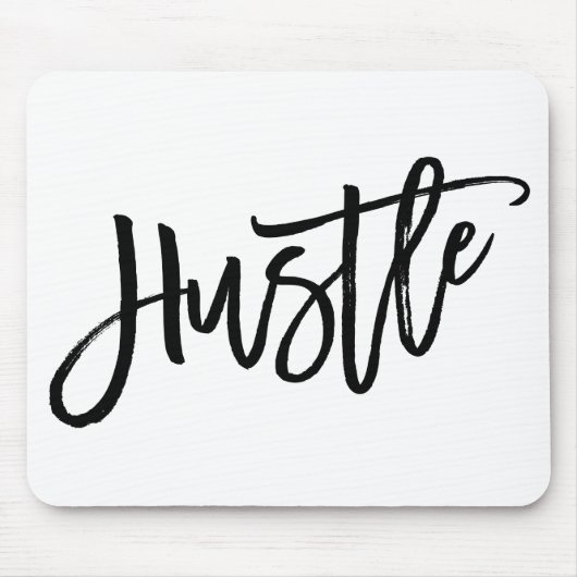 Hustle Trendy Lettering Muismat (Voorkant)