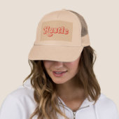 Hustle Trucker Hoed | Retro Typografie Pet | (In situ)