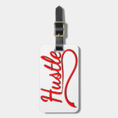 Hustle Typografie Kunst Bagagelabel (Voorkant verticaal)