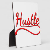 Hustle Typografie Kunst Fotoplaat (Zijkant)