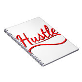 Hustle Typografie Kunst Notitieboek (Rechterzijde)