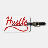 Hustle Typography Art Bagagelabel (Voorkant horizontaal)