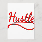 Hustle Typography Art Briefkaart (Voorkant)