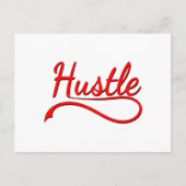 Hustle Typography Art Briefkaart (Voorkant)
