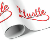 Hustle Typography Art Cadeaupapier (Rol Hoek)
