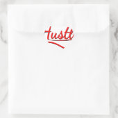Hustle Typography Art Hart Sticker (Tas)