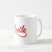 Hustle Typography Art Koffiemok (Voorkant rechts)