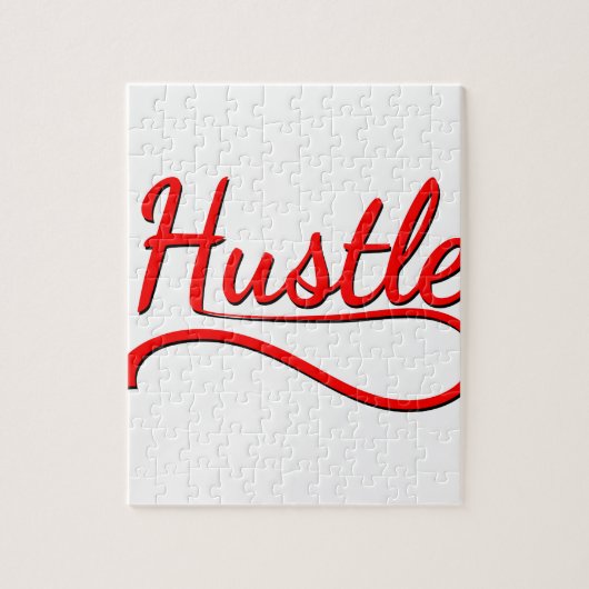 Hustle Typography Art Legpuzzel (Verticaal)