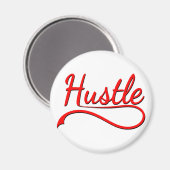 Hustle Typography Art Magneet (Voorkant / Achterkant)