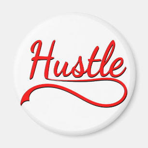 Hustle Typography Art Magneet