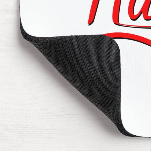 Hustle Typography Art Muismat (Hoek)