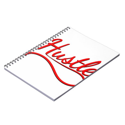 Hustle Typography Art Notitieboek (Linkerzijde)