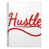 Hustle Typography Art Notitieboek (Voorkant)