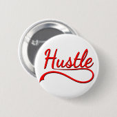 Hustle Typography Art Ronde Button 5,7 Cm (Voorkant /achterkant)