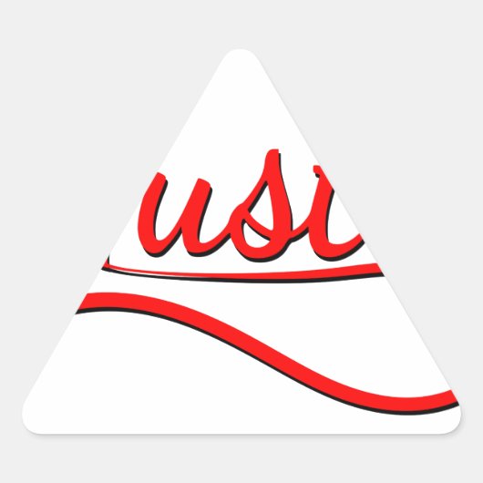 Hustle Typography Art Sticker (Voorkant)