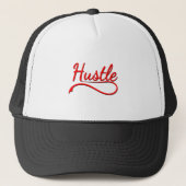 Hustle Typography Art Trucker Pet (Voorkant)