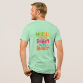 Hustle Until the Dream Hits Reality – Motivational Tri-Blend Shirt (Voorkant)