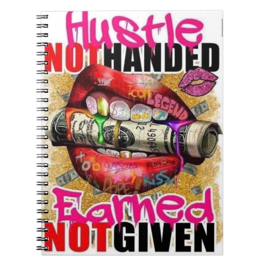 Hustle verdiend notitieboek (Voorkant)