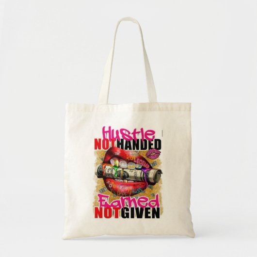Hustle verdiend tote bag (Voorkant)