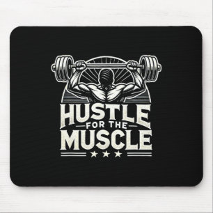 Hustle Voor De Spier Barbell Bodybuilding Muismat