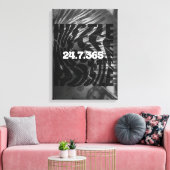 Hustle wall art canvas afdruk (Insitu (Woonkamer))