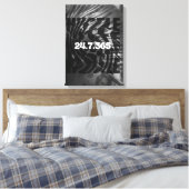 Hustle wall art canvas afdruk (Insitu (Slaapkamer))