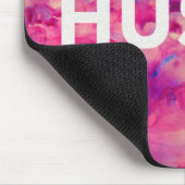 Hustle Waterverf Moderne Typografie Mousepad Muismat (Hoek)