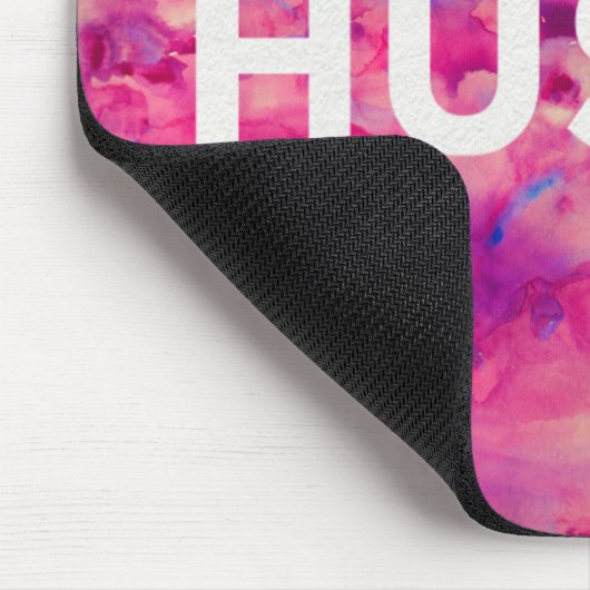 Hustle Waterverf Moderne Typografie Mousepad Muismat (Hoek)