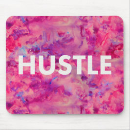 Hustle Waterverf Moderne Typografie Mousepad Muismat