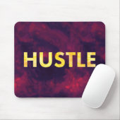 Hustle Waterverf Moderne Typografie Mousepad Muismat (Met muis)