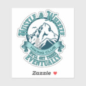 Hustle & Wheeze Wandelclub Sticker (Vel)