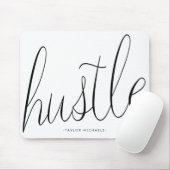 Hustle Zwart-wit met de naam Mousepad Muismat (Met muis)