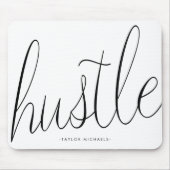 Hustle Zwart-wit met de naam Mousepad Muismat (Voorkant)