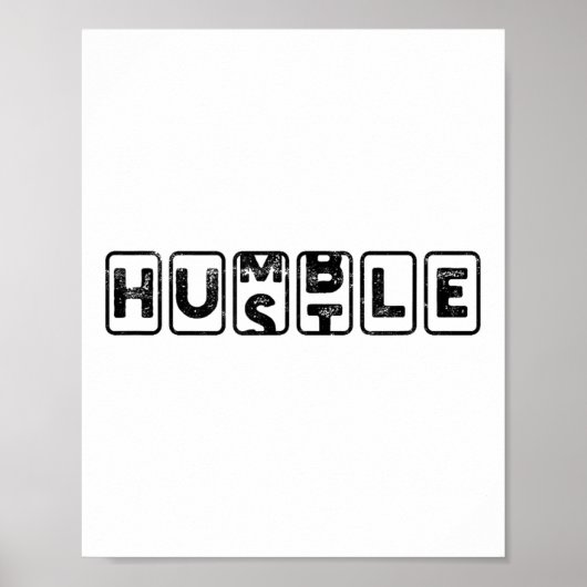 Hustlehumble - Motivation Poster (Voorkant)