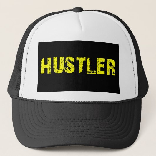 Hustler Mindset Ondernemers & Dream Chasers Trucker Pet (Voorkant)