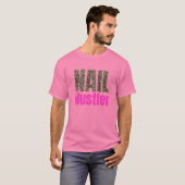 Hustler Nail-technicus Salon Leopard Tech Drive B T-shirt (Voorkant volledig)