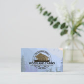 hut | Bomen in het bos | wild leven Visitekaartje (Staand voorkant)