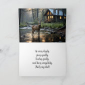 HUT IN DE BOSSEN PAP VERJAARDAG KAART (Binnen)