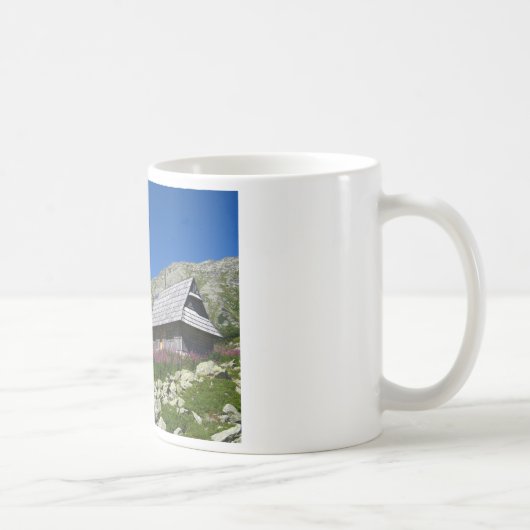Hut in de Five Ponds-vallei, Tatras Mug Koffiemok (Rechts)