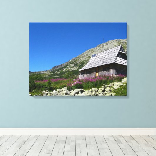 Hut in de Five Ponds Valley Tatra Wrapped Canvas (Insitu (Houten vloer))