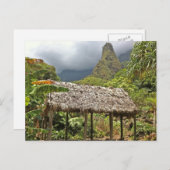 Hut in het Iao Valley State Park, Maui, Hawaii Briefkaart (Voorkant / Achterkant)