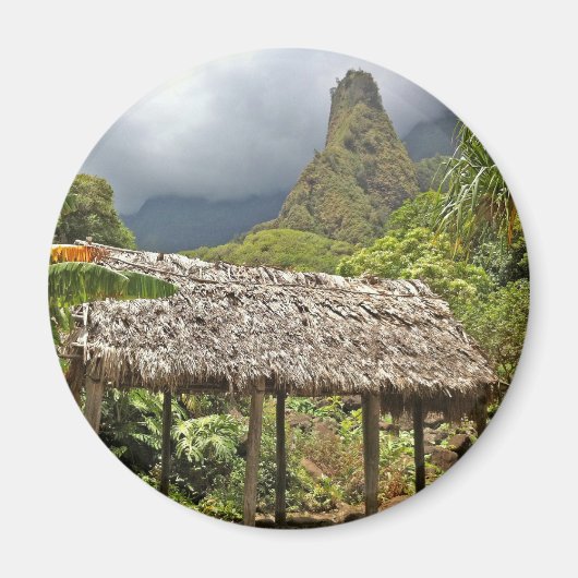 Hut in het Iao Valley State Park, Maui, Hawaii Magneet (Voorkant)