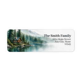 Hut Retouradreslabels | Lake Forest Mountain Etiket