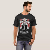 Hutchins Family Crest Coat of Arms T-shirt (Voorkant volledig)